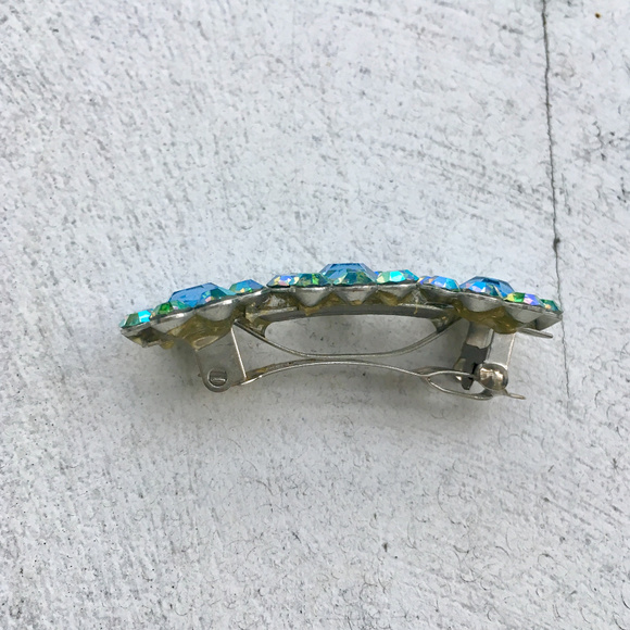 French Hair Clip Swarovski Crystals